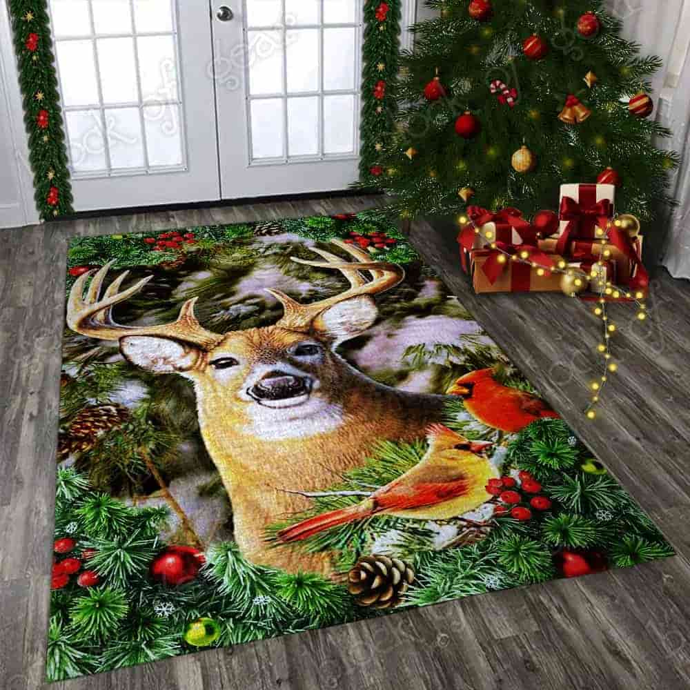 Geembi™ Christmas Deer Living Room Rug