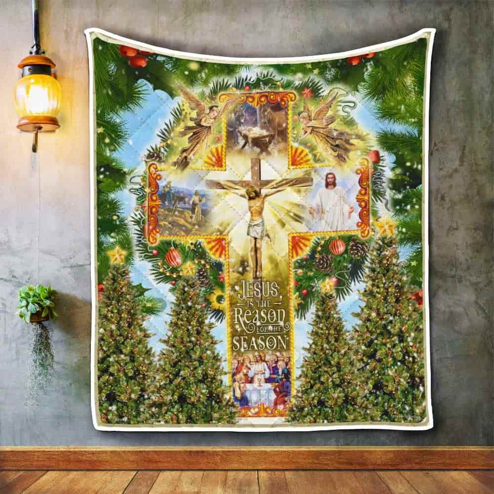 Jesus Is The Reason For The Season. Christmas Quilt