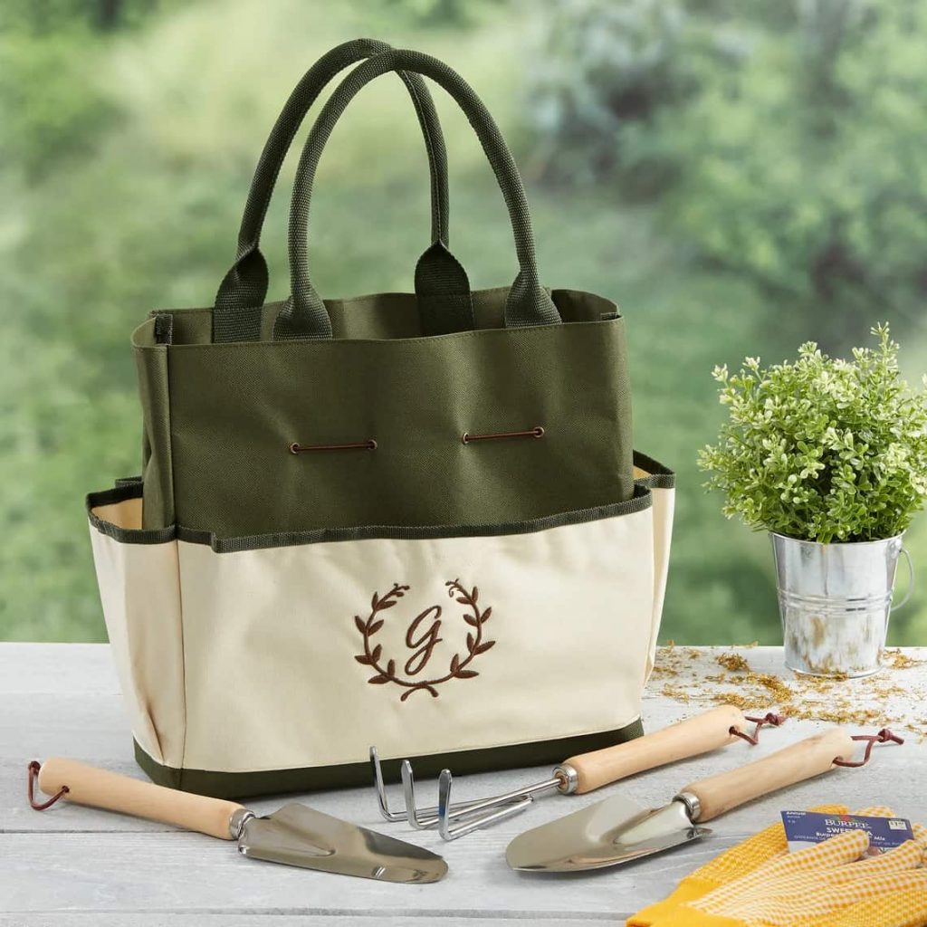 Personalized Garden Tote and Tools Garden Gift