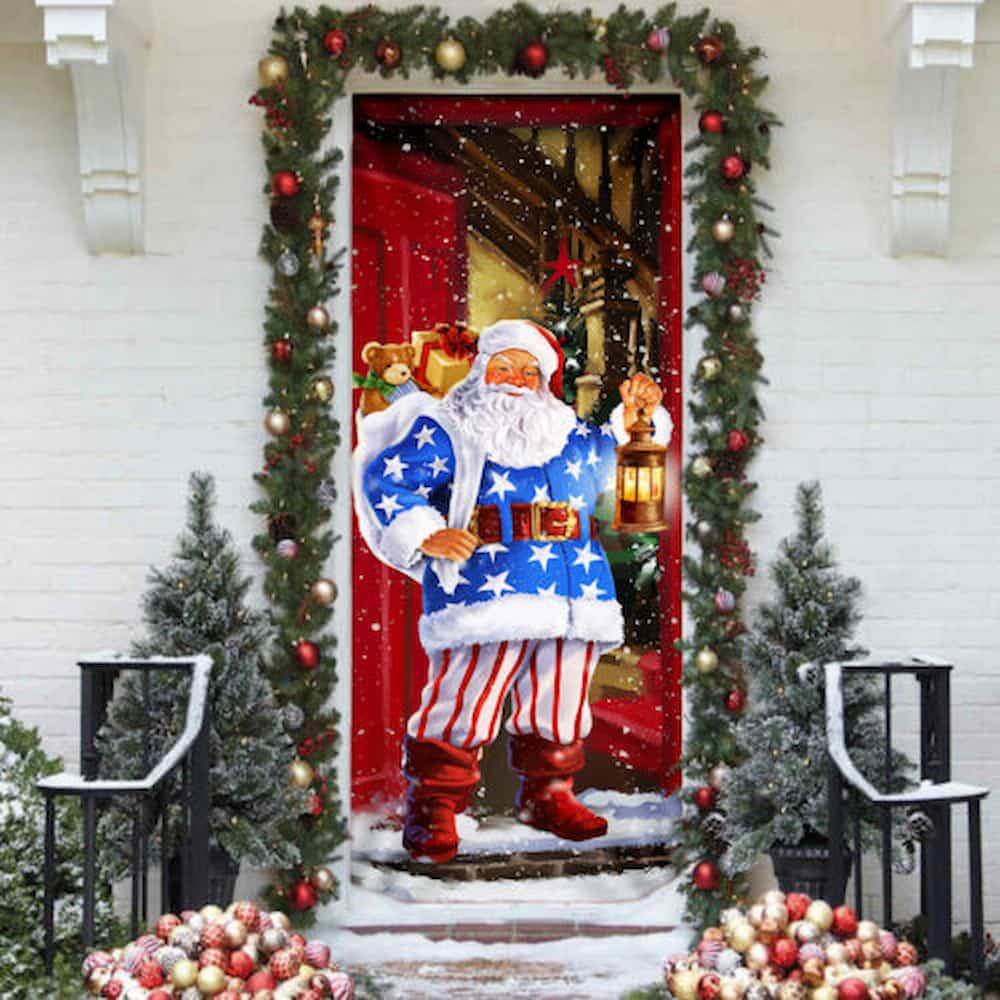 Santa Claus Will Visit You At Home This Christmas Door Cover