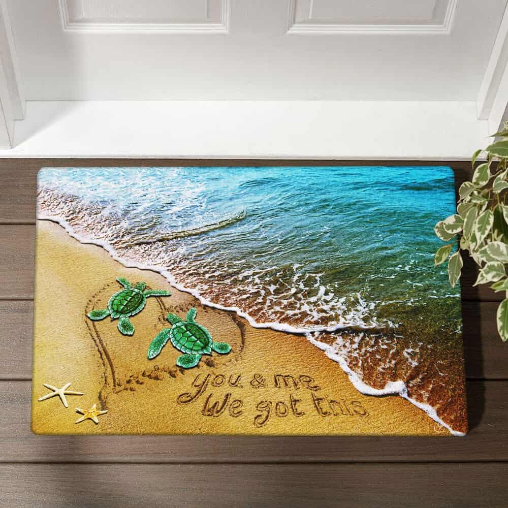 Turtle Beach Couple Doormat