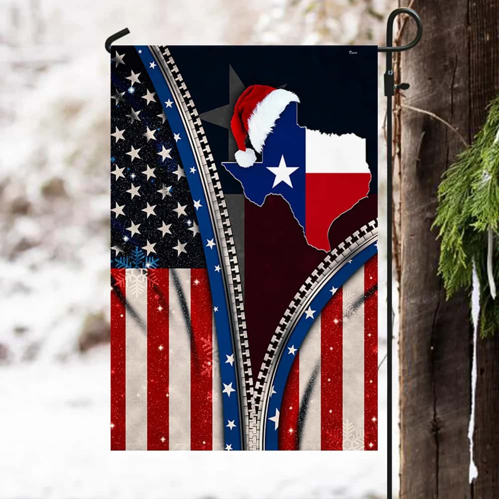 Texas Flag Merry Christmas