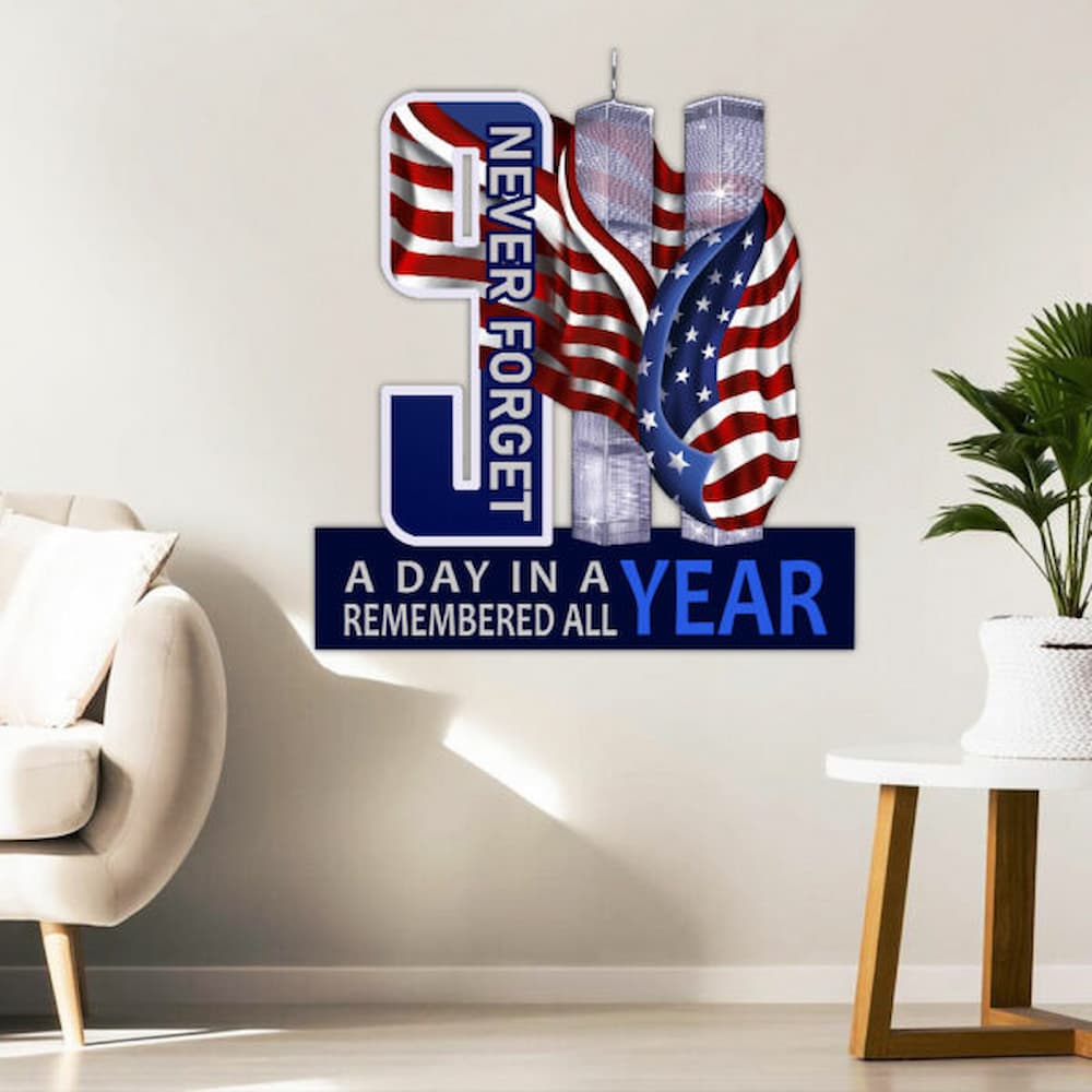 911 Metal Sign A Day In A Year Remembered All Year Flagwix™ police signs pictures