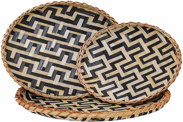 Bamboo Woven Wall Baskets 