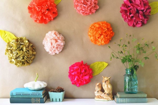 Paper Flower Decorations For Walls