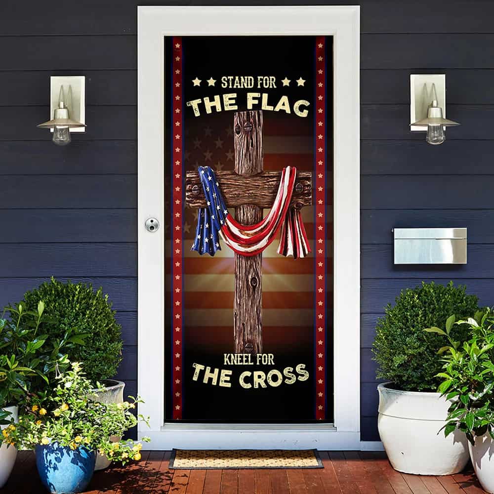 Patriotic Christian Door Cover