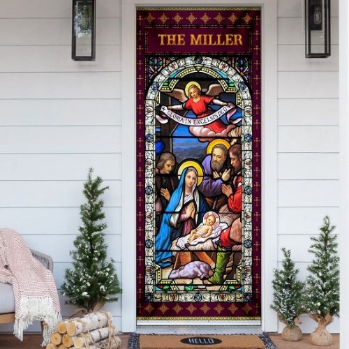 Personalized Jesus Christ Family Door Cover