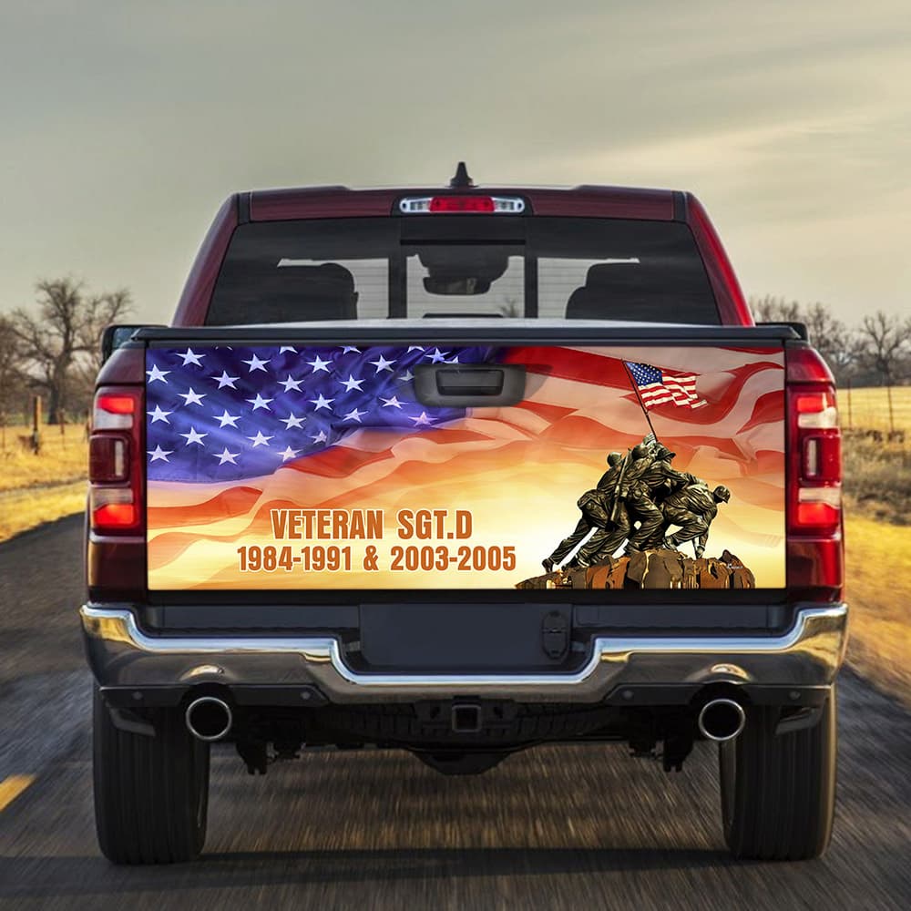 U.S. Military Memorial Truck Tailgate Decal Sticker Wrap (2)