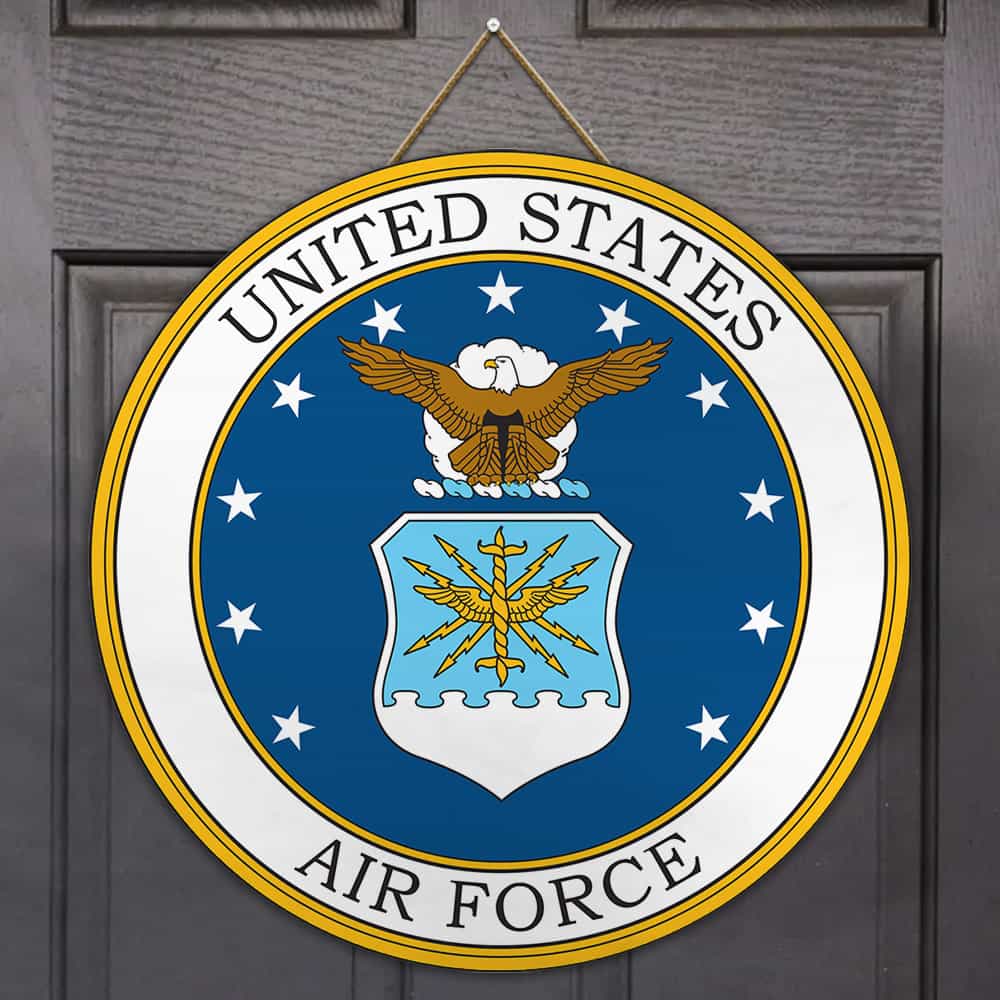 US Air Force United States Air Force Wooden Sign