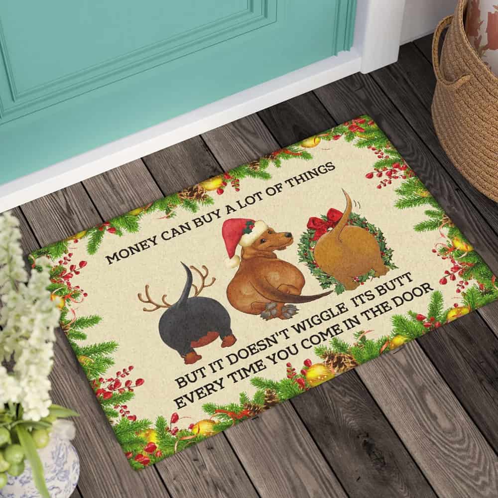 Christmas Dachshund Lover Doormat