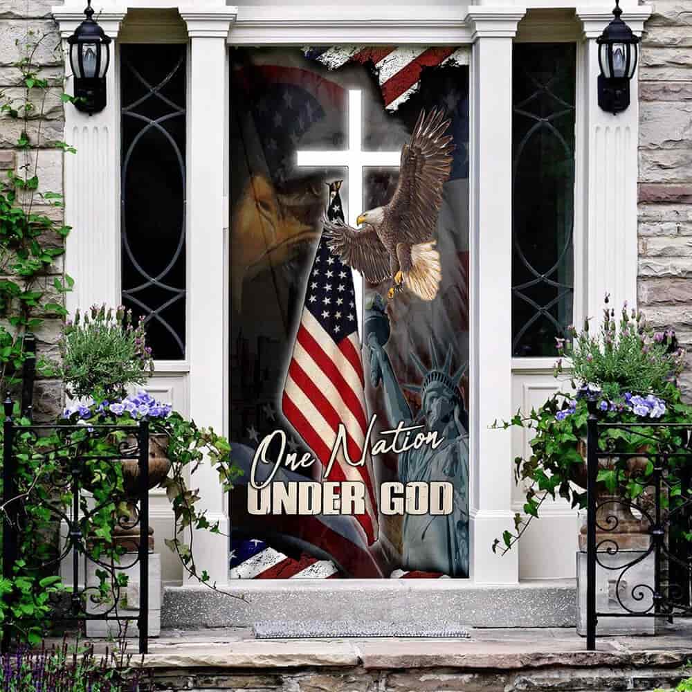 One Nation Under God Eagle Door Cover