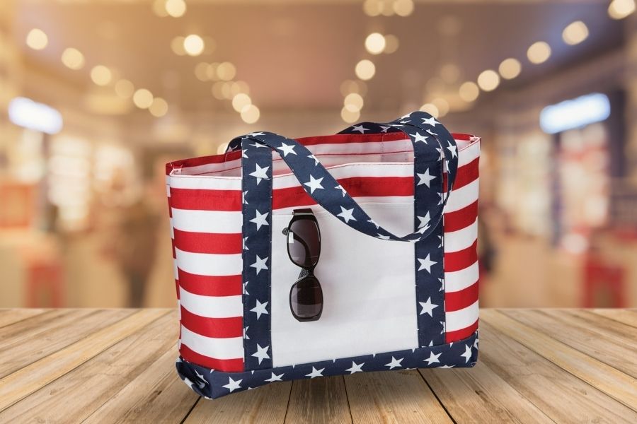 patriotic stars and stripes bag
