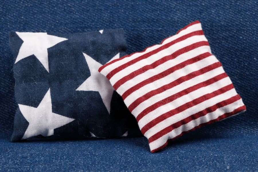 stars and stripes throw pillows