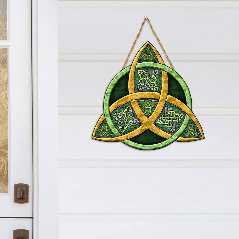 Triquetra The Celtic Trinity Knot Symbol Wooden Sign