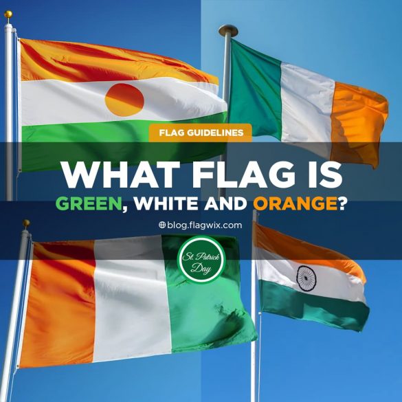 green white orange flag