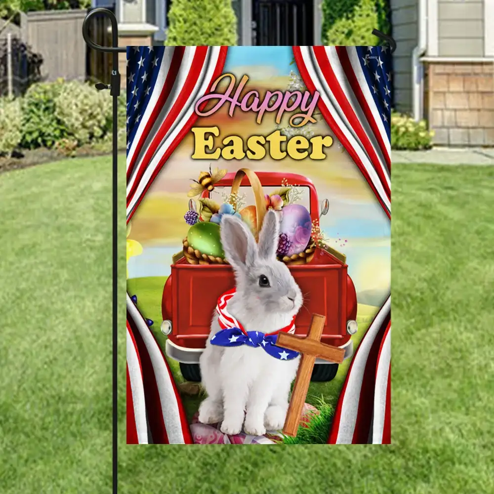 Easter Flag Happy Easter Bunny US Bandana