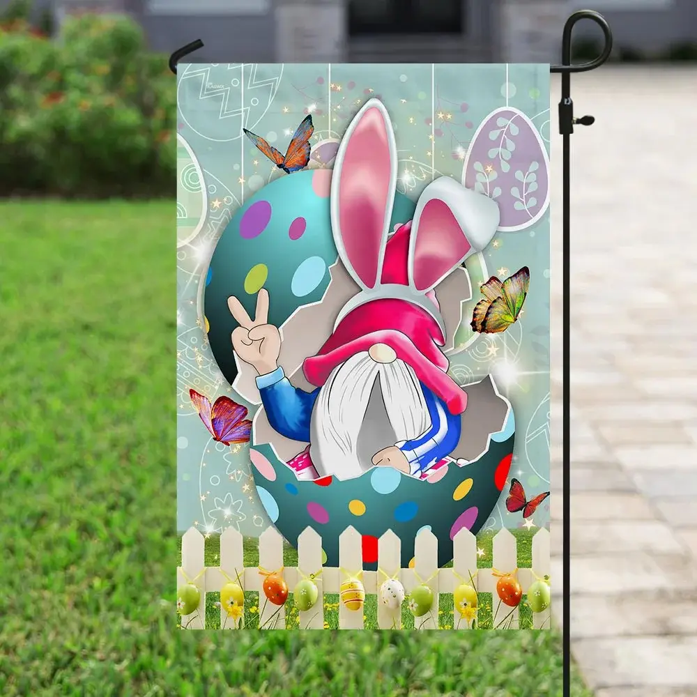 Happy Easter Gnome Flag