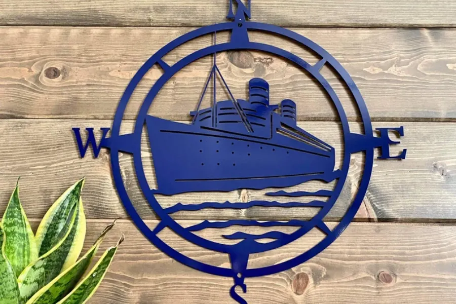 Ship Compass Wall Art