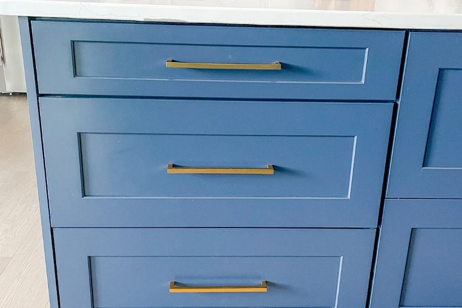 blue brass cabinet