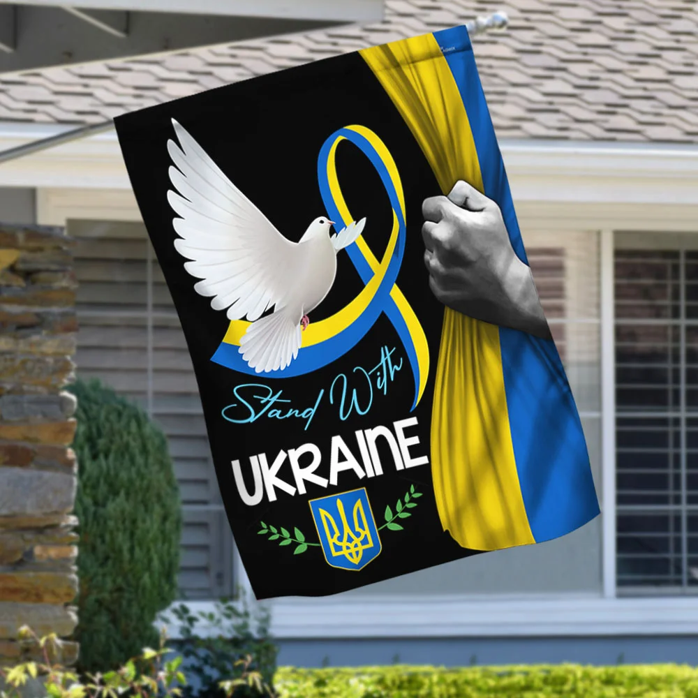 Stand With Ukraine Peace Flag