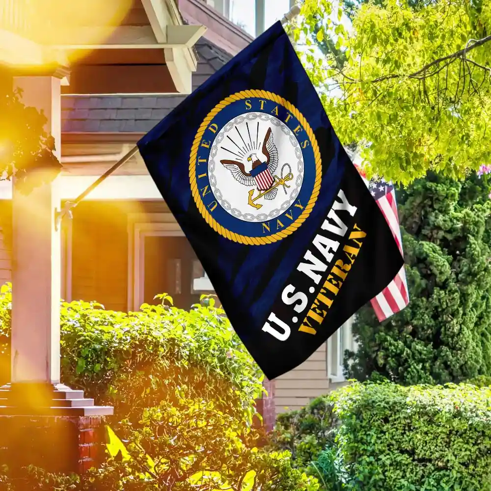 us navy veteran flag