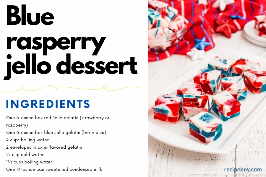 BLUE RASPBERRY JELLO recipe