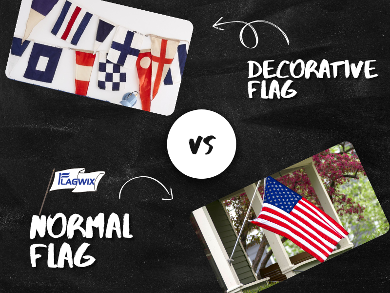 flags to hang in room: Decorative Flag VS Normal Flag