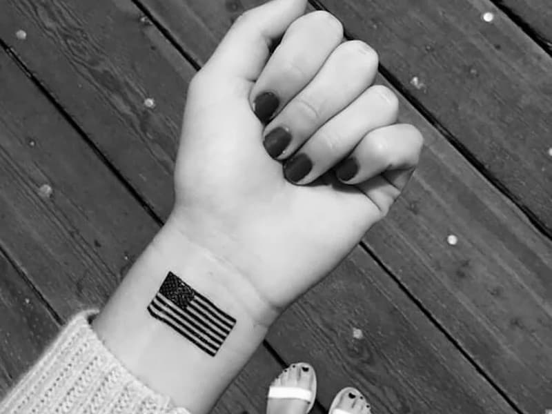 Small Black American Flag Tattoo Ideas Will Get You Excited!