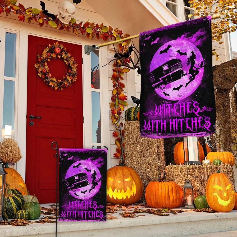 Halloween Flag Witches With Hitches TQN488F