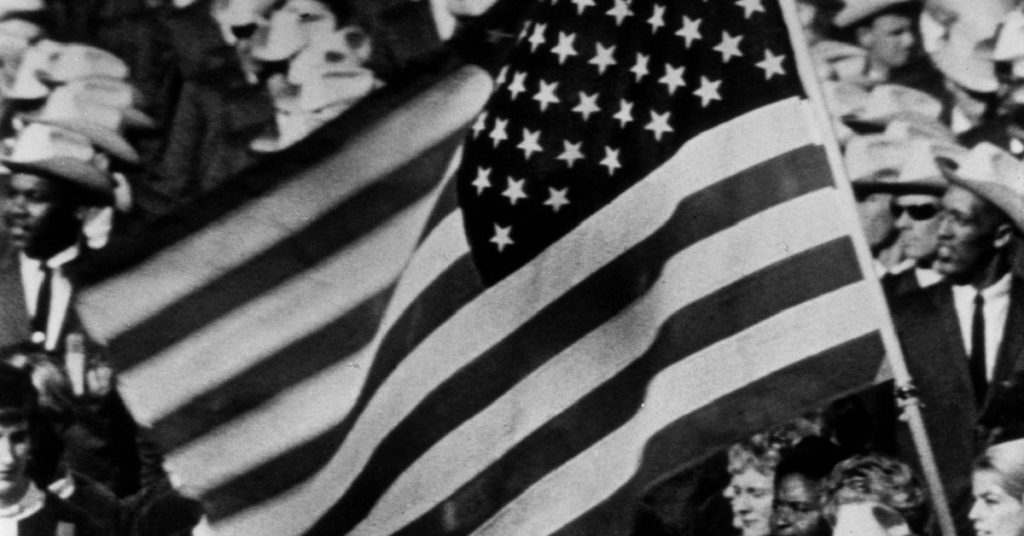 History Of The Black And White American Flag