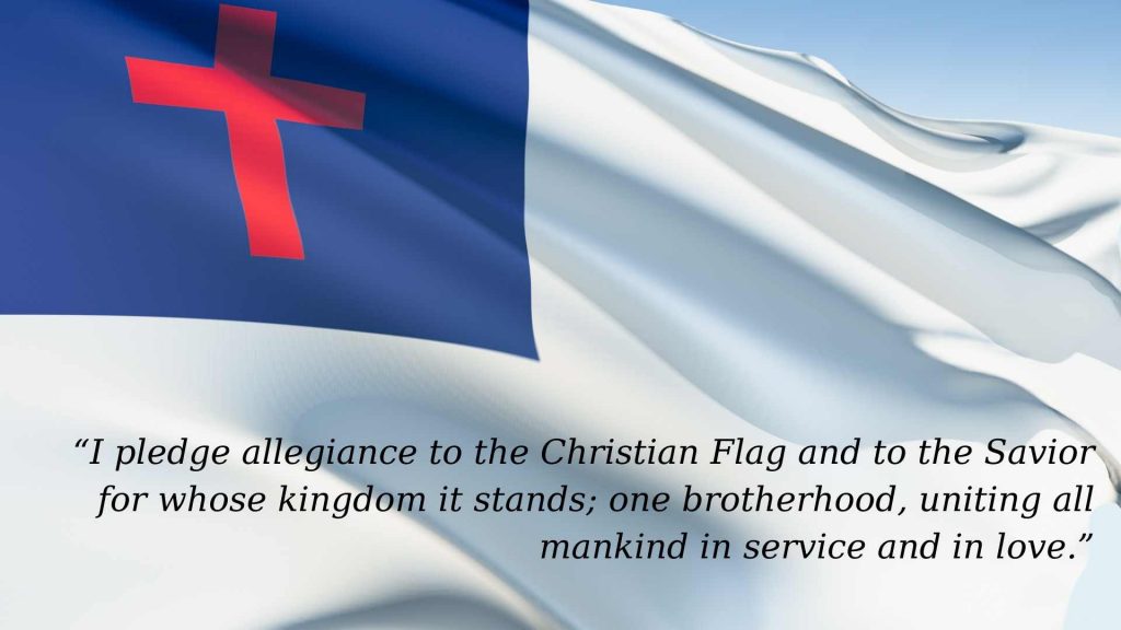 Pledges To The American Flag Christian Flag And The Bible