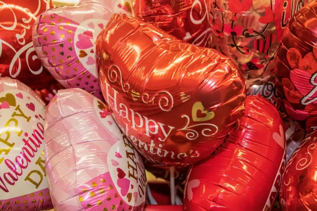 valentine balloons