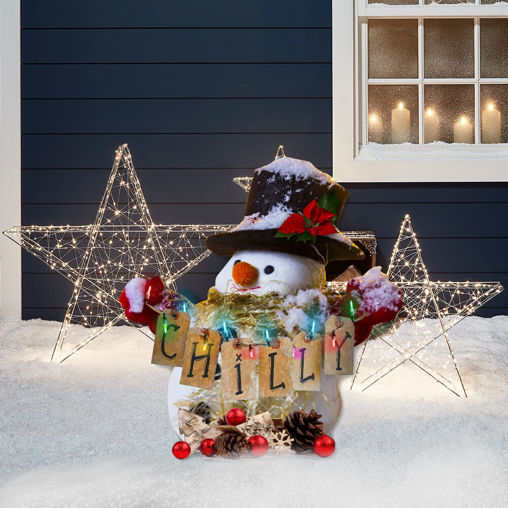 Metal Christmas outdoor signs FLAGWIX