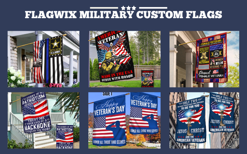 NFLAGWIx MILITARY CUSTOM FLAGS