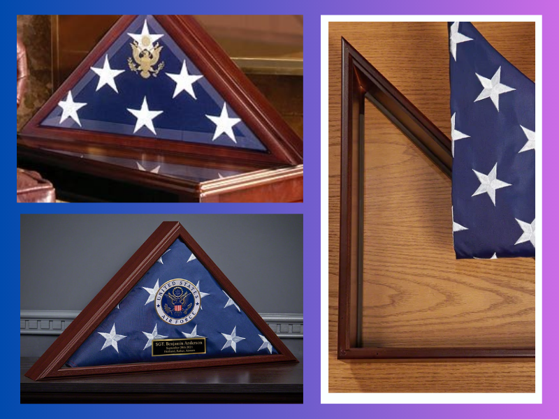 Us Military Flag Display Case