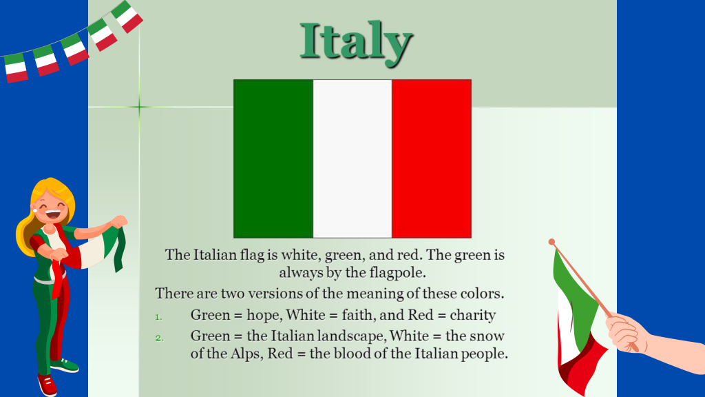 italy flag colors