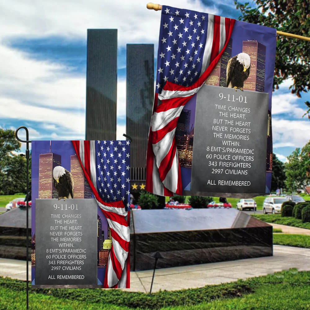 9 11 Never Forget Flag for Patriot Day Memorial