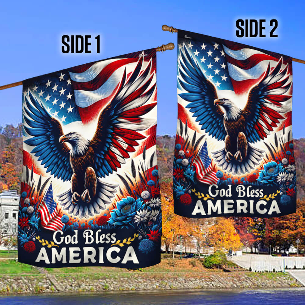 FLAGWIX Patriotic Eagle God Bless America Flag