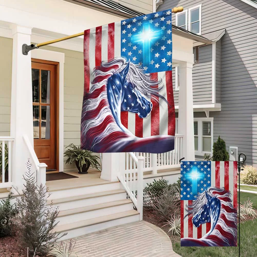 Patriot Horse American Flag MLN1356F