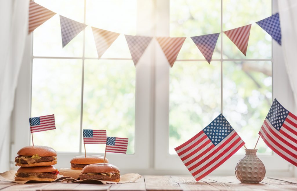 American flag 4th of July