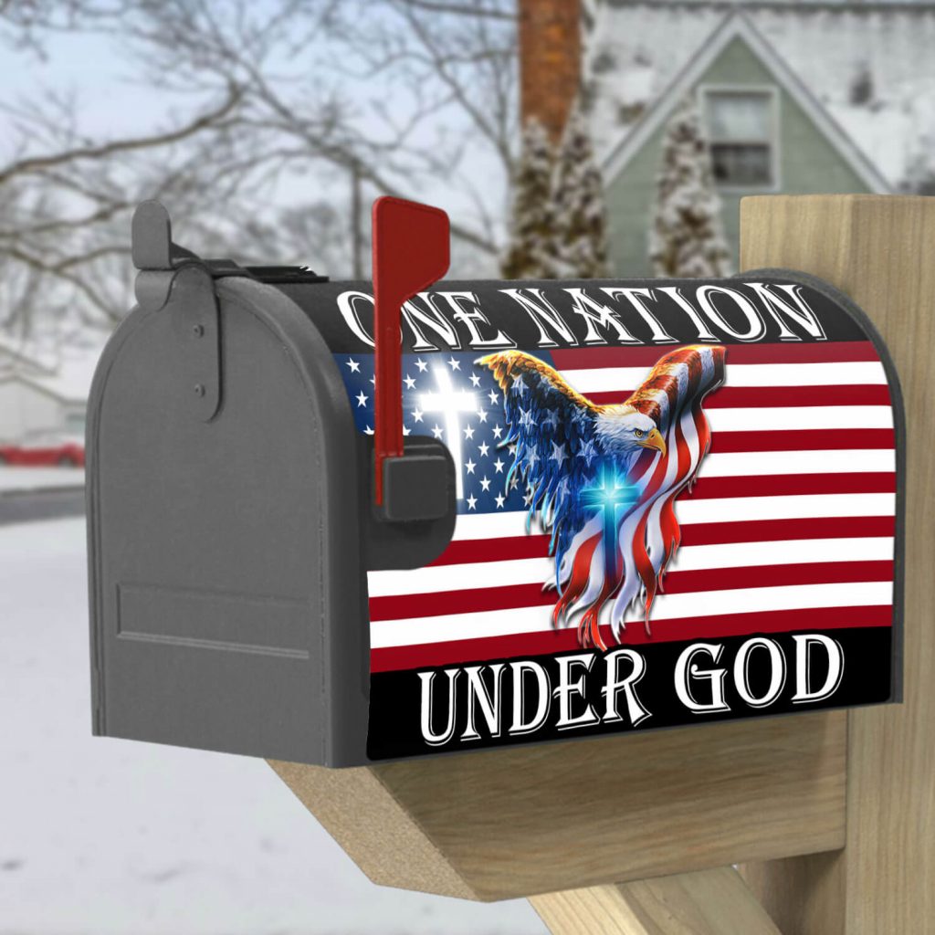 One Nation Under God American Eagle Mailbox Cover THB3602MB