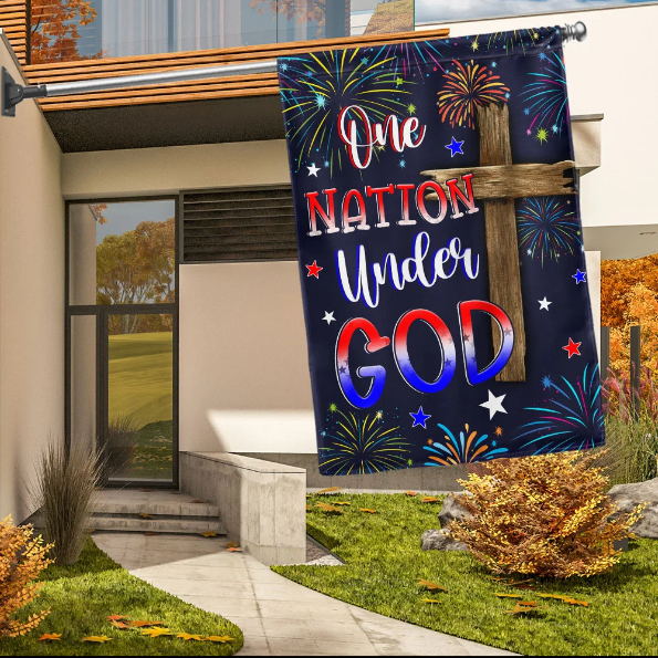 One Nation Under God 4th Of July Flag TQN1261F