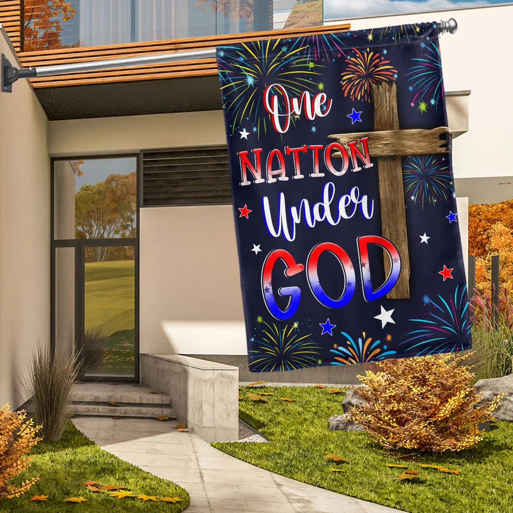 One Nation Under God 4th Of July Flag TQN1261F
