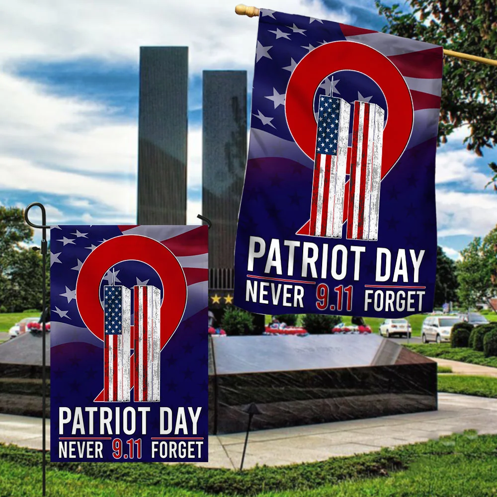9/11 Patriot Day Never Forget Memorial US Flag MLN1598F