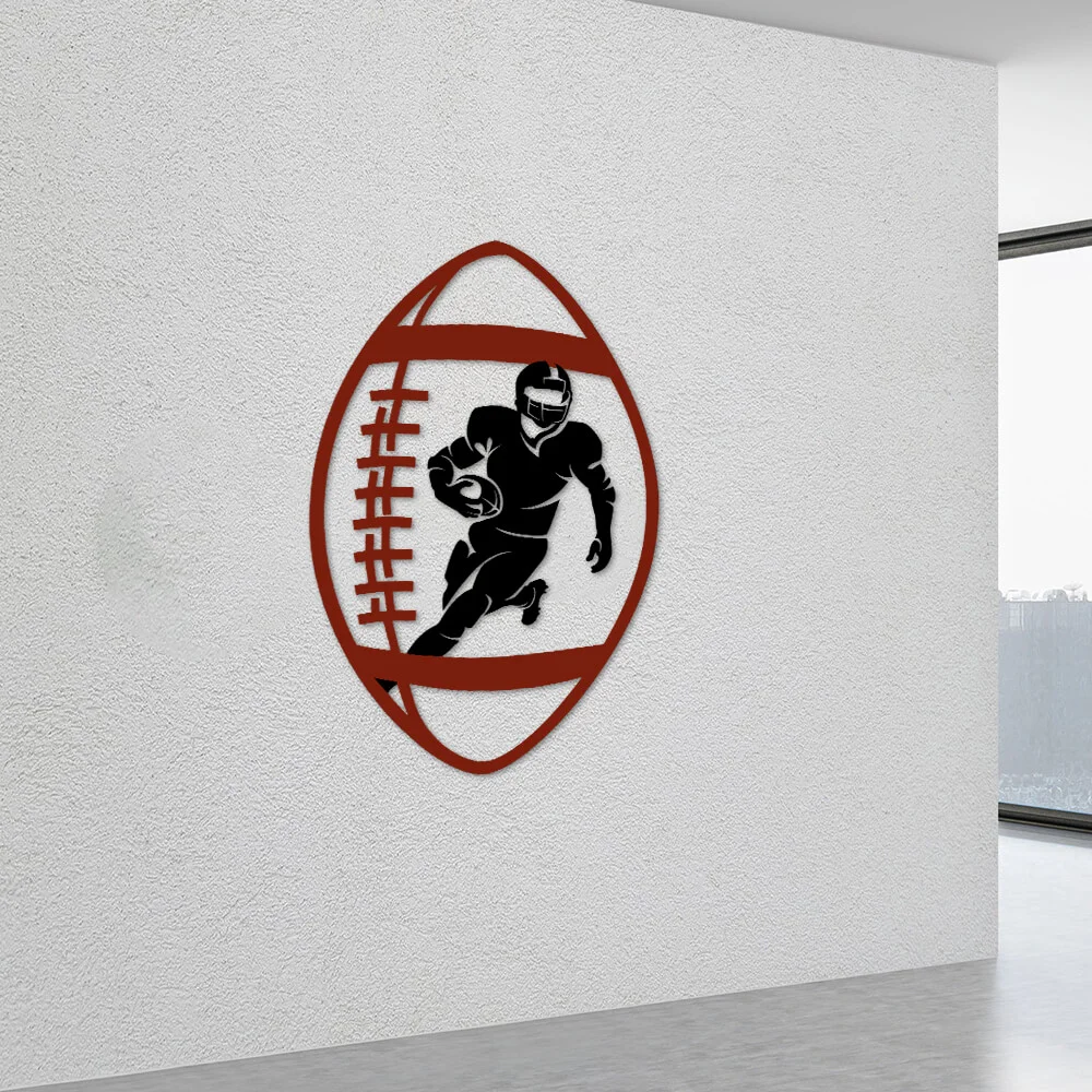 Football Hanging Metal Sign Love NNT132MSv2