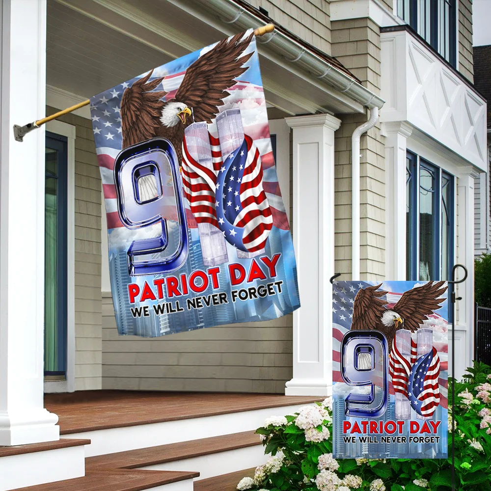 911 Flag Patriot Day We Will Never Forget BNN386F