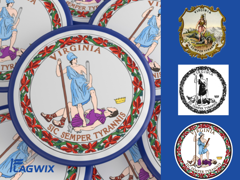 Who Is The Woman In The Virginia Flag?