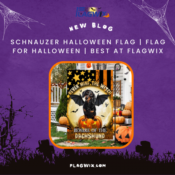 Schnauzer Halloween Flag | Flag For Halloween | Best at Flagwix