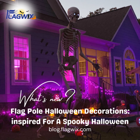 Flag Pole Halloween Decorations inspired For A Spooky Halloween