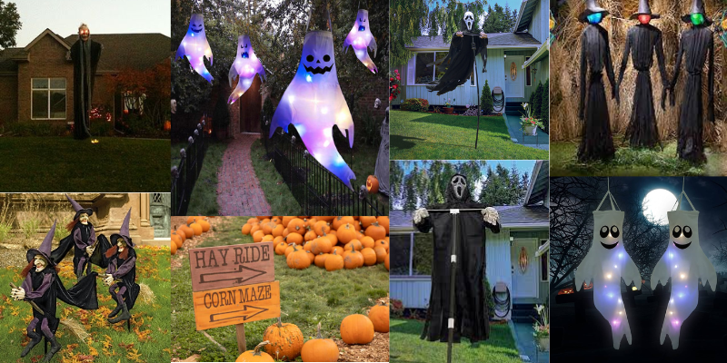 Flagpole Halloween Thematic designs